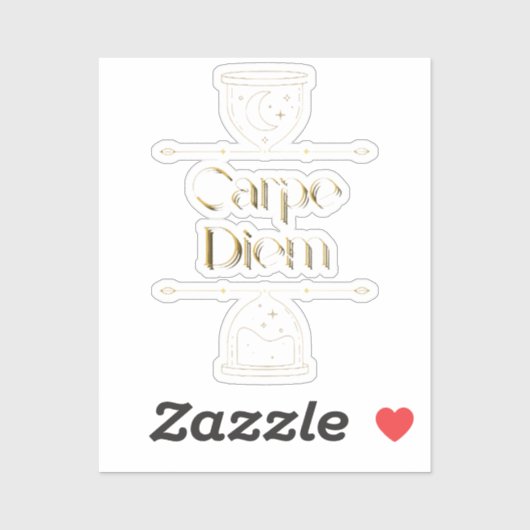 Carpe diem sticker (Vel)