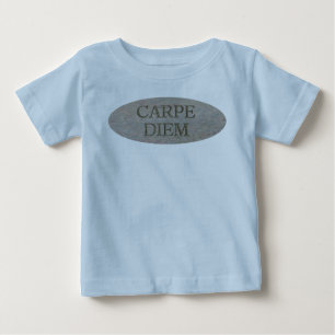 Carpe Diem Stone baby blue T shirt