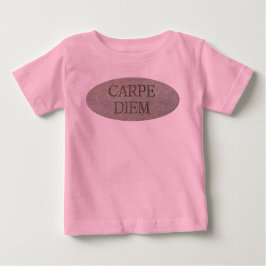 Carpe Diem Stone baby roze T-shirt