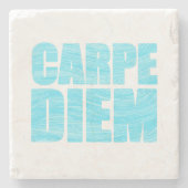 Carpe Diem Stone Coaster Stenen Onderzetter (Voorkant)