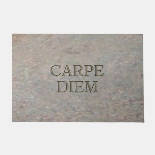 Carpe Diem Stone doormat Deurmat (Voorkant)