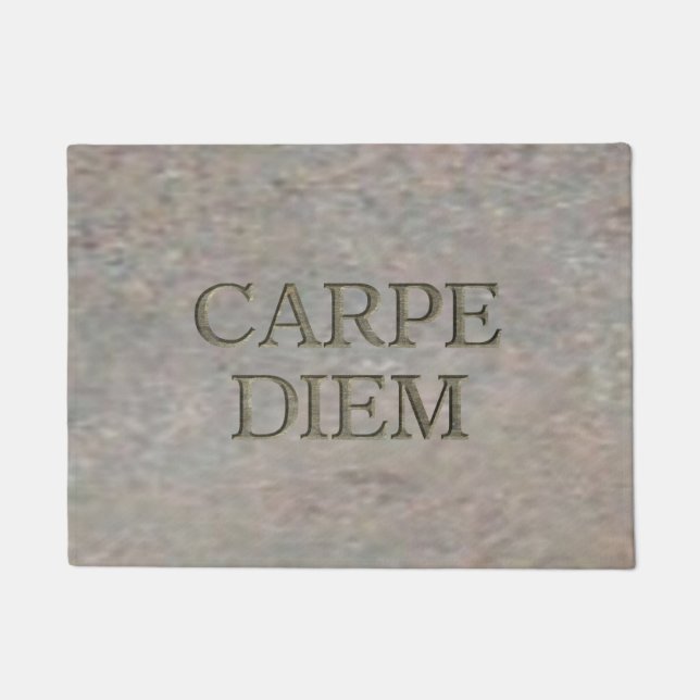Carpe Diem Stone doormat Deurmat (Voorkant)