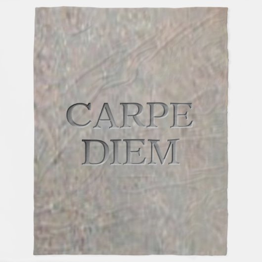 Carpe Diem Stone fleece deken (Voorkant)