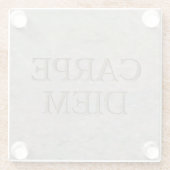 Carpe Diem Stone glass onderzetter (Achterkant)