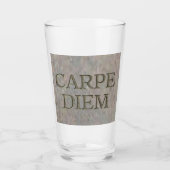 Carpe Diem Stone glazen tumbler (Voorkant)
