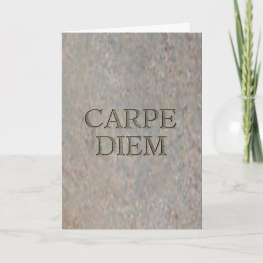 Carpe Diem Stone kaart (Voorkant)