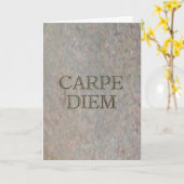 Carpe Diem Stone kaart (Gele Bloem)