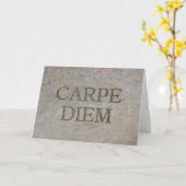 Carpe Diem Stone kaart (Gele Bloem)