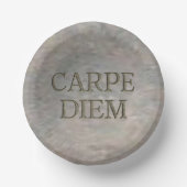 Carpe Diem Stone papieren schalen Papieren Kommen (Voorkant)