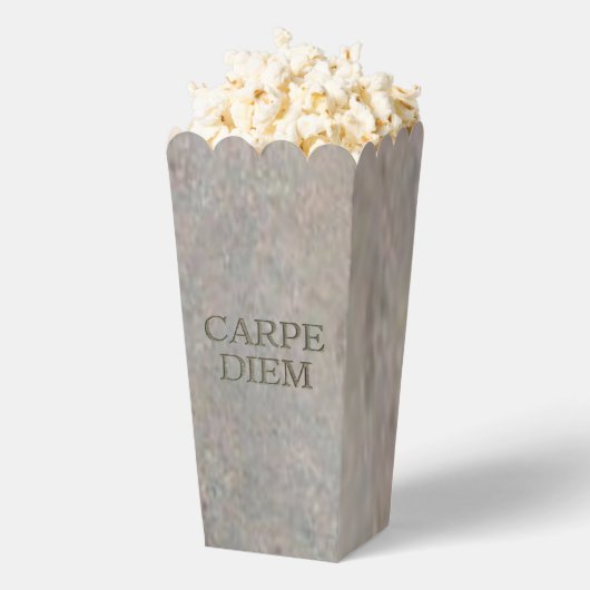 Carpe Diem Stone popcorn dozen zakken Bedankdoosjes (Popped)