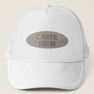 Carpe Diem Stone trucker hat Pet