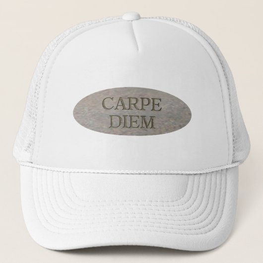 Carpe Diem Stone trucker hat Trucker Pet (Voorkant)