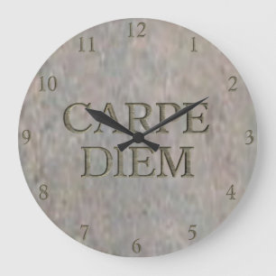 Carpe Diem Stone wandklok