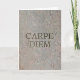 Carpe Diem Stone wenskaart Kaart