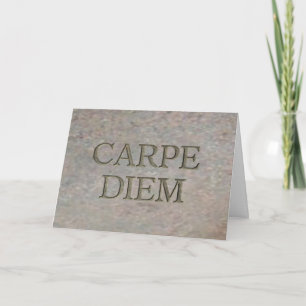 Carpe Diem Stone wenskaart Kaart