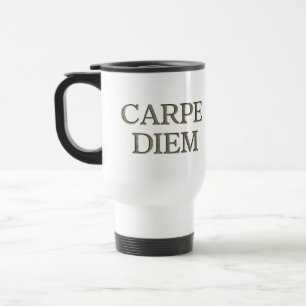 Carpe Diem Stone witte reismok Reisbeker