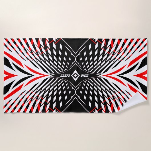 Carpe Diem Strandlaken (Voorkant)