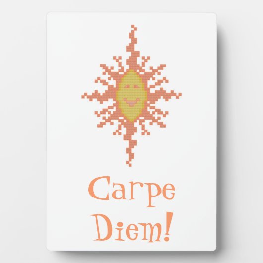 Carpe Diem! Sunburst Fotoplaat (voorkant)