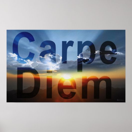 Carpe Diem Sunrise Poster (Voorkant)