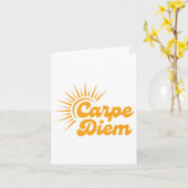 Carpe Diem Sunrise Premium  Kaart (Gele Bloem)