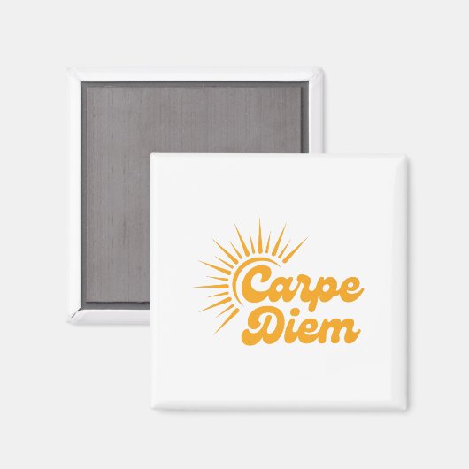 Carpe Diem Sunrise Premium  Magneet (Voorkant / Achterkant)