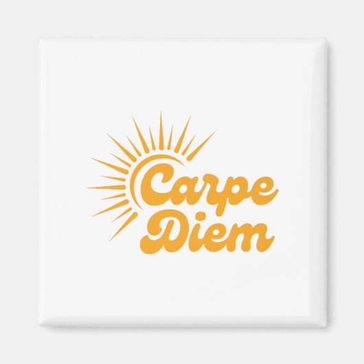 Carpe Diem Sunrise Premium Magneet (Voorkant)