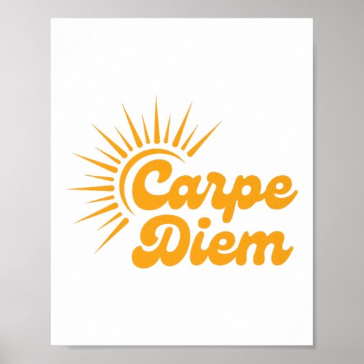 Carpe Diem Sunrise Premium Poster (Voorkant)