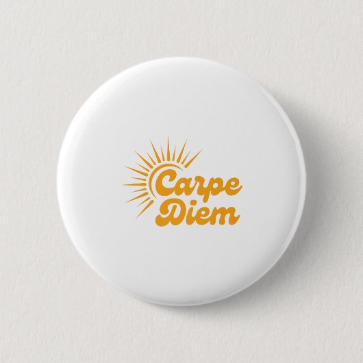 Carpe Diem Sunrise Premium  Ronde Button 5,7 Cm (Voorkant)
