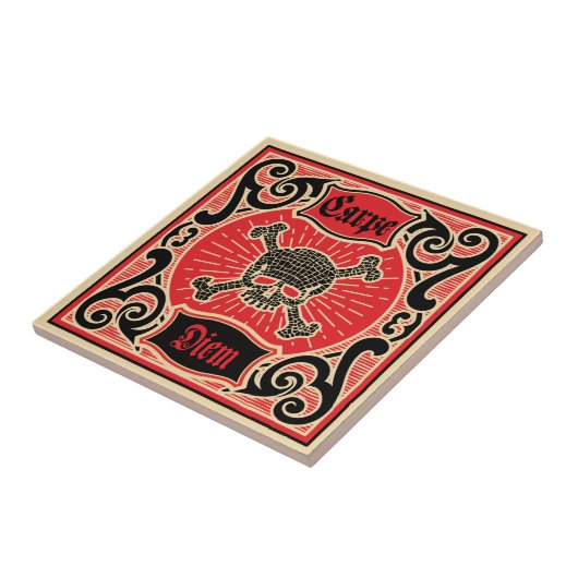 Carpe Diem Tegeltje (Zijkant)