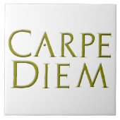 Carpe Diem Tile Tegeltje (Voorkant)