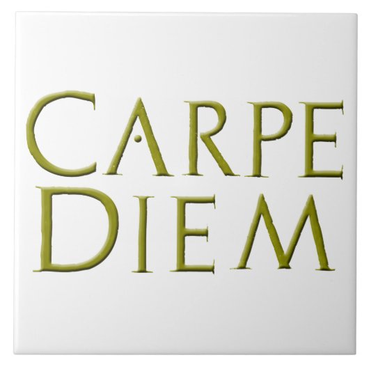 Carpe Diem Tile Tegeltje (Voorkant)