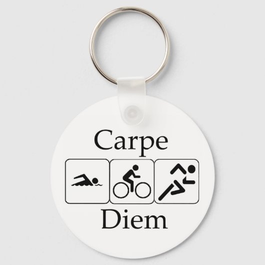 Carpe Diem Triathilon Sleutelhanger (Voorkant)