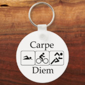 Carpe Diem Triathilon Sleutelhanger (Voorkant)