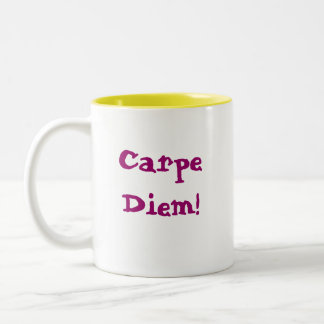 Carpe Diem! Tweekleurige Koffiemok
