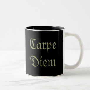 Carpe Diem Tweekleurige Koffiemok