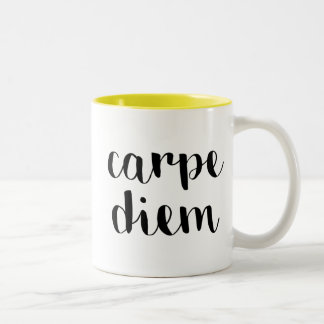 Carpe Diem Tweekleurige Koffiemok