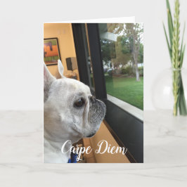 Carpe Diem-Uw wereld wacht op u! Feestdagen Kaart