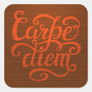 Carpe Diem' Vierkante Sticker