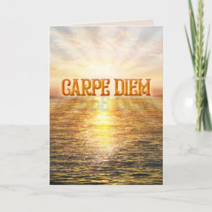 Carpe Diem Wenskaart Feestdagen Kaart