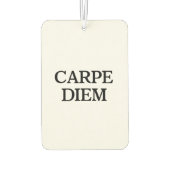 Carpe Diem witte auto luchtverfrisser (Achterkant)