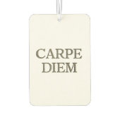 Carpe Diem witte auto luchtverfrisser (Achterkant)