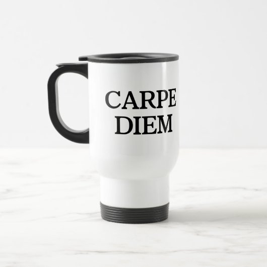 Carpe Diem witte reismok Reisbeker (Links)