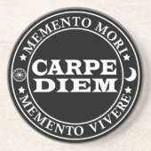 Carpe diem zandsteen onderzetter (Voorkant)