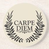 Carpe diem zandsteen onderzetter (Voorkant)