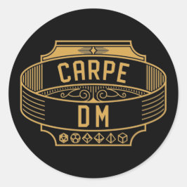 Carpe DM Carpe Diem Funny Tabletop RPG Ronde Sticker