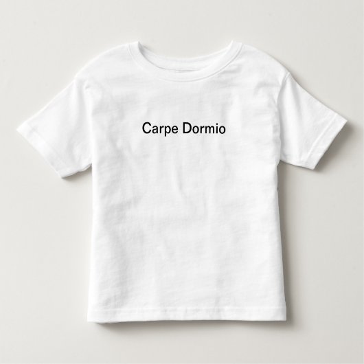 Carpe Dormio (zie de Nap) Kinder Shirts (Voorkant)