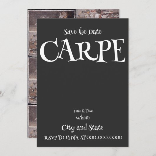 CARPE KAART (Voorkant / Achterkant)