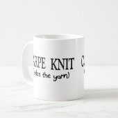 Carpe Knit    (Seize the Yarn) Knitter Gifts Koffiemok (Voorkant links)