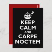Carpe Noctem. Briefkaart (Voorkant / Achterkant)