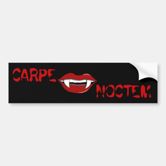 Carpe Noctem Bumpersticker (Voorkant)